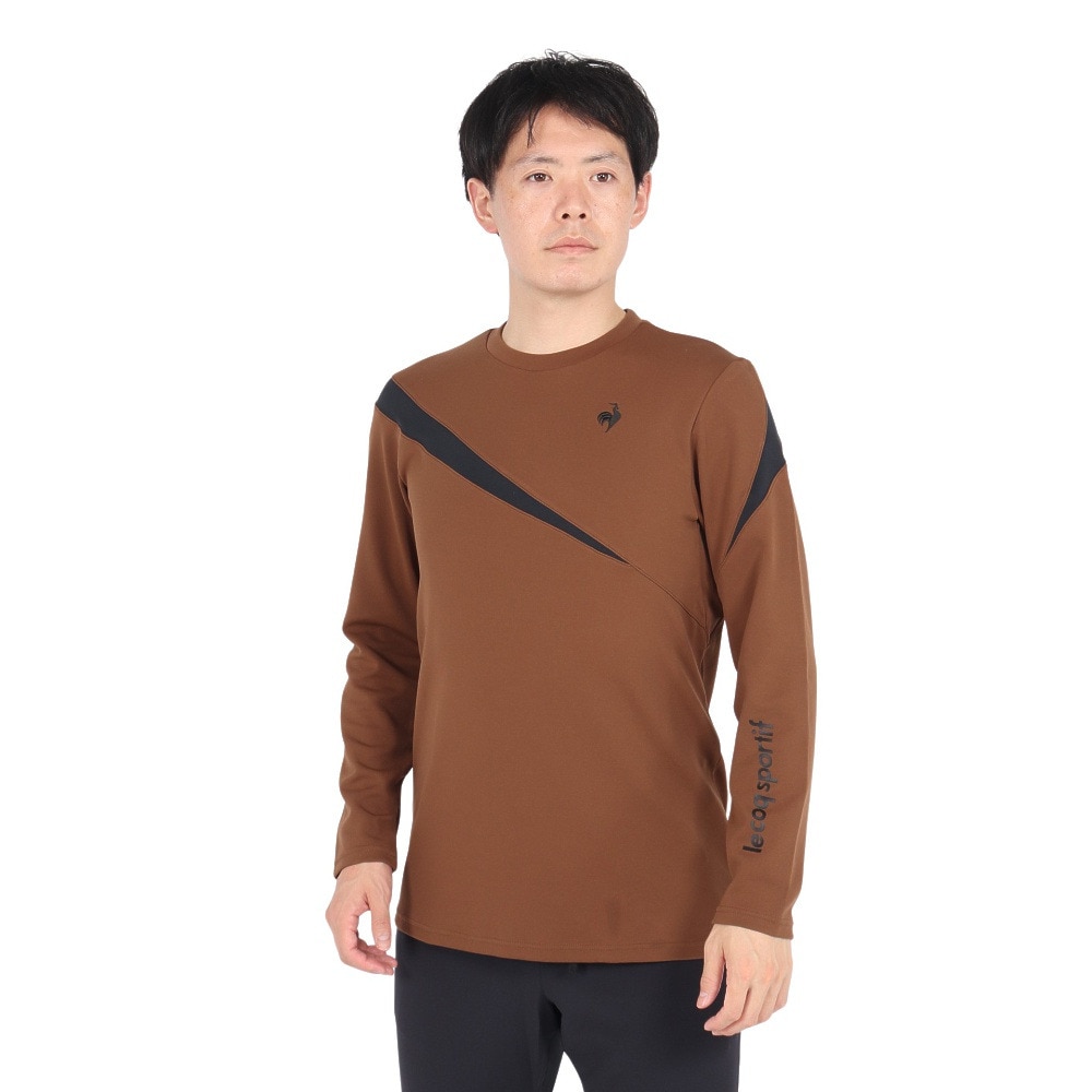 ルコックスポルティフ（lecoqsportif）（メンズ）テニスウェア ライト スウェットシャツ LN4FLT12M BW00