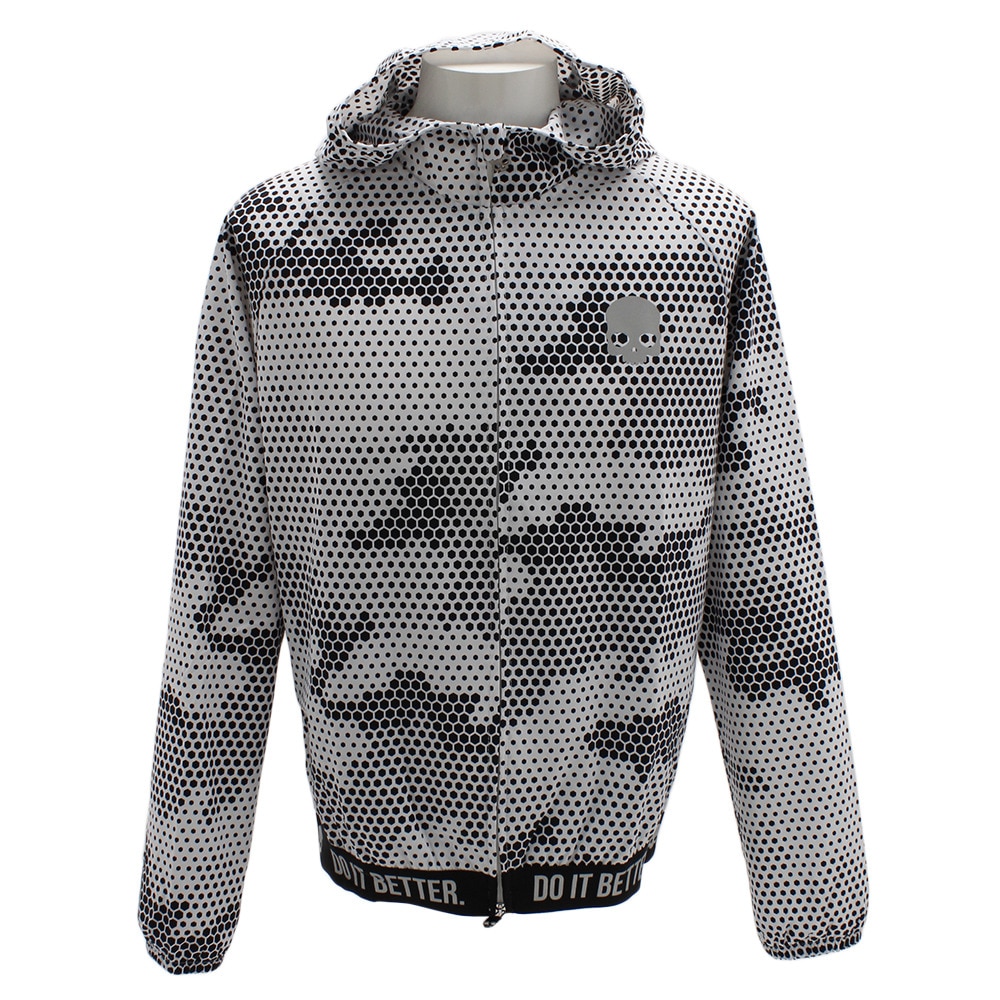 TECH スカル フルジップフーディー ジャケット T00134 WHITE 【テニスウェア メンズ 】