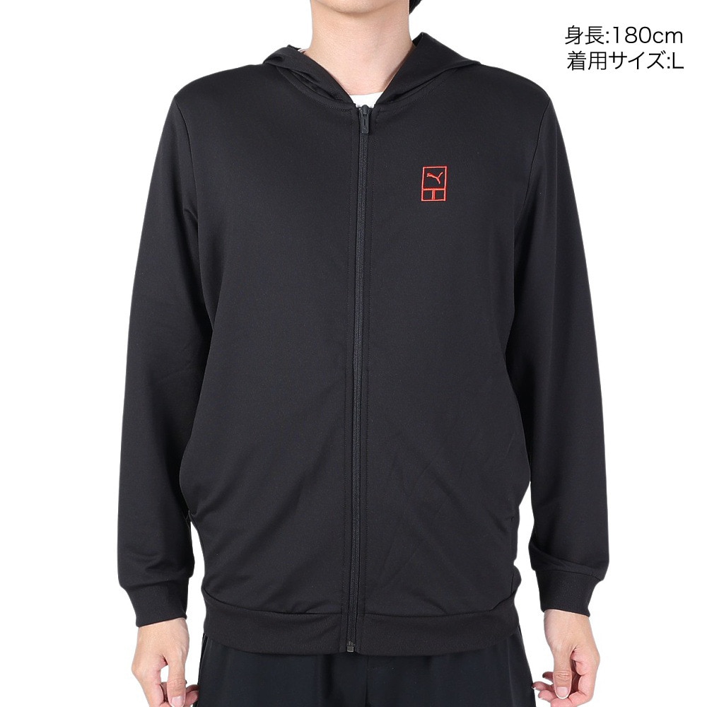 プーマ（PUMA）（メンズ）テニスウェア フルジップフーディースウェット 67986201 速乾