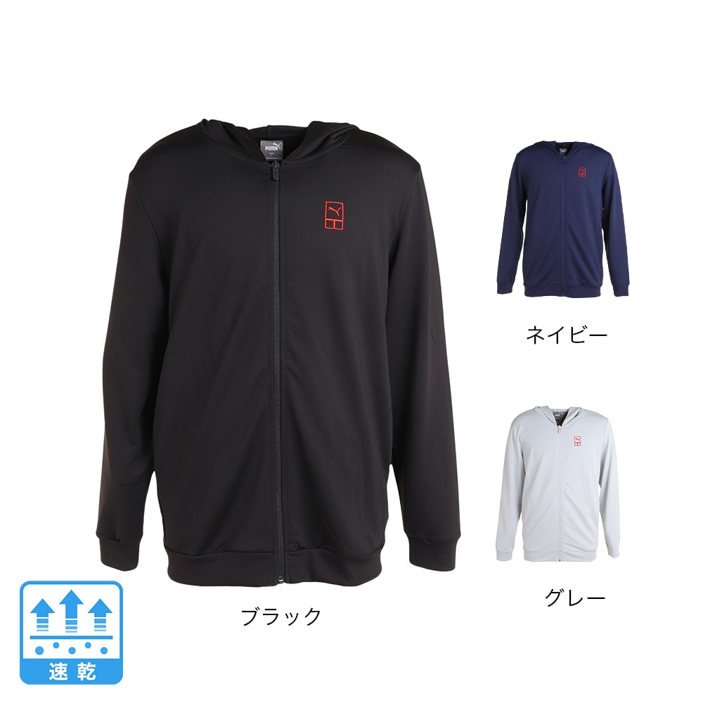 プーマ（PUMA）（メンズ）テニスウェア フルジップフーディースウェット 67986201 速乾