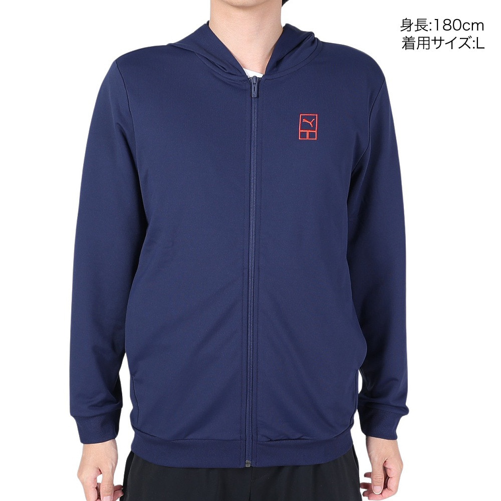 プーマ（PUMA）（メンズ）テニスウェア フルジップフーディースウェット 67986206 速乾