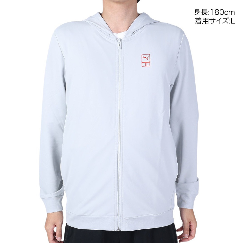 プーマ（PUMA）（メンズ）テニスウェア フルジップフーディースウェット 67986218 速乾
