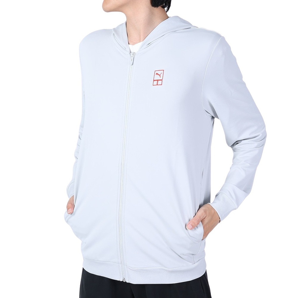 プーマ（PUMA）（メンズ）テニスウェア フルジップフーディースウェット 67986218 速乾