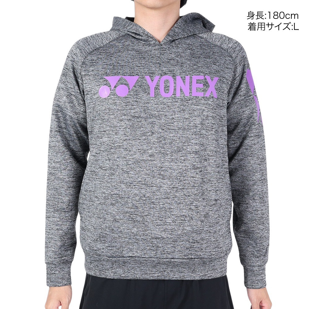 ヨネックス（YONEX）（メンズ、レディース）テニスウェア スウェットパーカー RWX23005-010