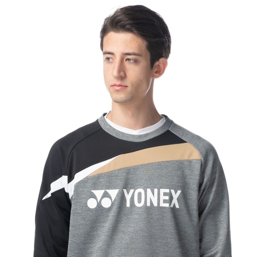 ヨネックス（YONEX）（メンズ、レディース）テニスウェア ライト トレーナー 31051-010 速乾