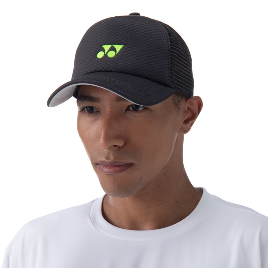ヨネックス（YONEX）（メンズ、レディース）テニス キャップ 帽子 ユニメッシュキャップ 40107-007 速乾 UVカット