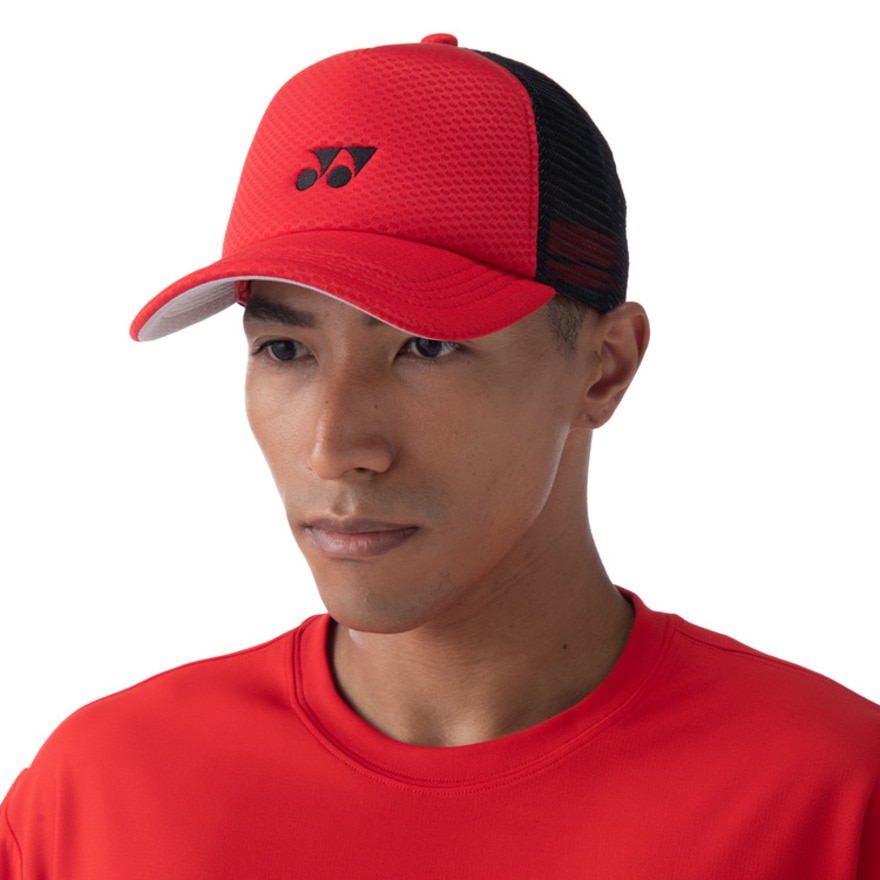 ヨネックス（YONEX）（メンズ、レディース）テニス キャップ 帽子 ユニメッシュキャップ 40107-496 速乾 UVカット