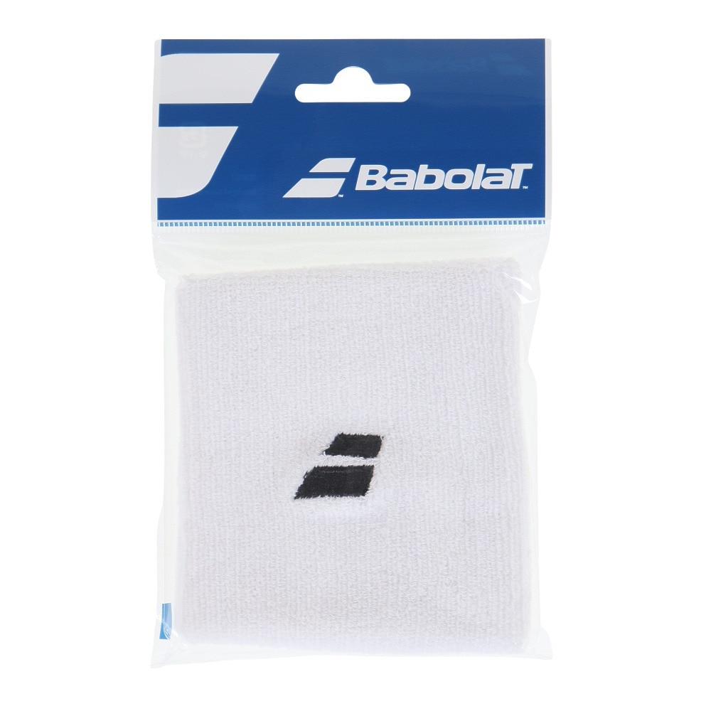 バボラ（BABOLAT）（メンズ、レディース）テニス リストバンド CLUB WRIST BAND BUA2911C WH