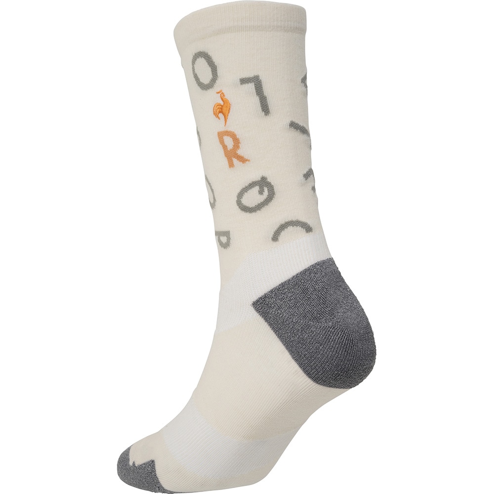 ルコックスポルティフ（lecoqsportif）（メンズ、レディース）テニス ソックス MoveSox 総柄 ミドル丈 QMAXJB11 WHGY