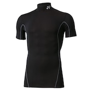 ヨネックス（YONEX）（メンズ、レディース）テニスウェア UVカット ハイネック半袖シャツ STB-F1007-007 バドミントンウェア