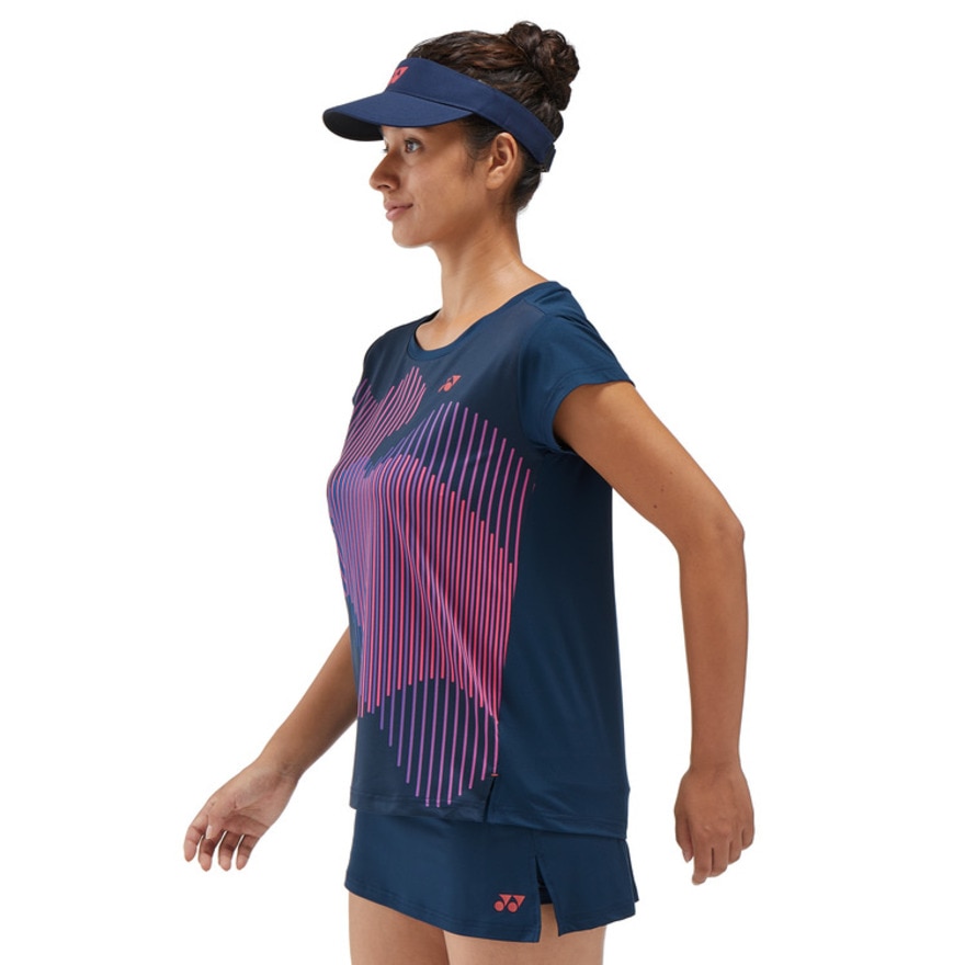 ヨネックス（YONEX）（レディース）テニスウェア バドミントンウェア 半袖ゲームシャツ 20764-458