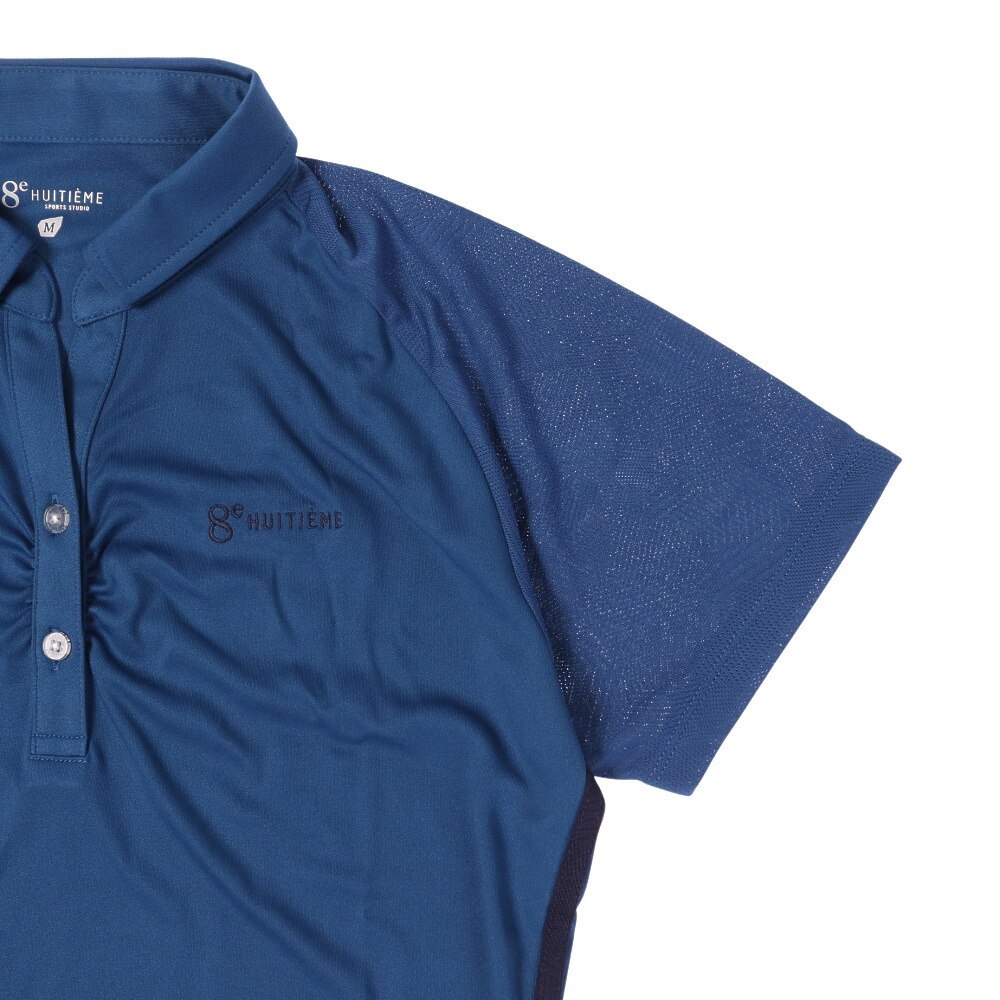 ウィッテム（HUITIEME）（レディース）テニスウェア レディース ドライプラス JQ ポロシャツ HU20S03LS733011BLU 速乾★★★