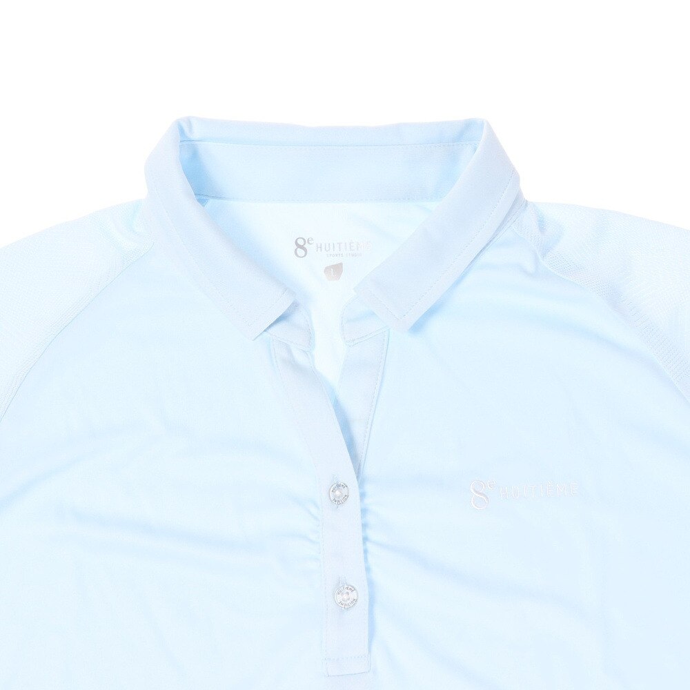 ウィッテム（HUITIEME）（レディース）テニスウェア レディース ドライプラス JQ ポロシャツ HU20S03LS733011LBLU 速乾★★★