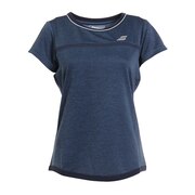 バボラ（BABOLAT）（レディース）テニスウェア レディース PURE SHORT SLEEVE SHIRT BWP2575 NV