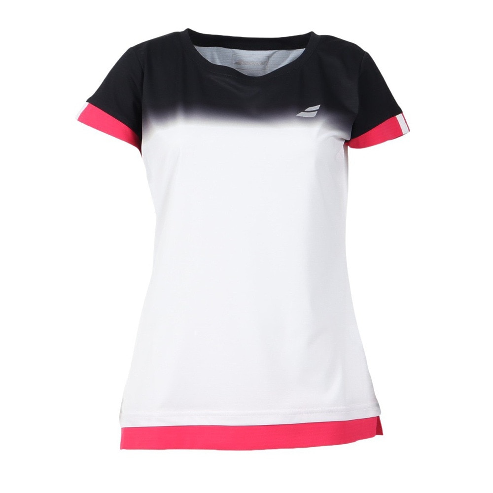 バボラ（BABOLAT）（レディース）テニスウェア CLUB 半袖シャツ BWG2332C WH