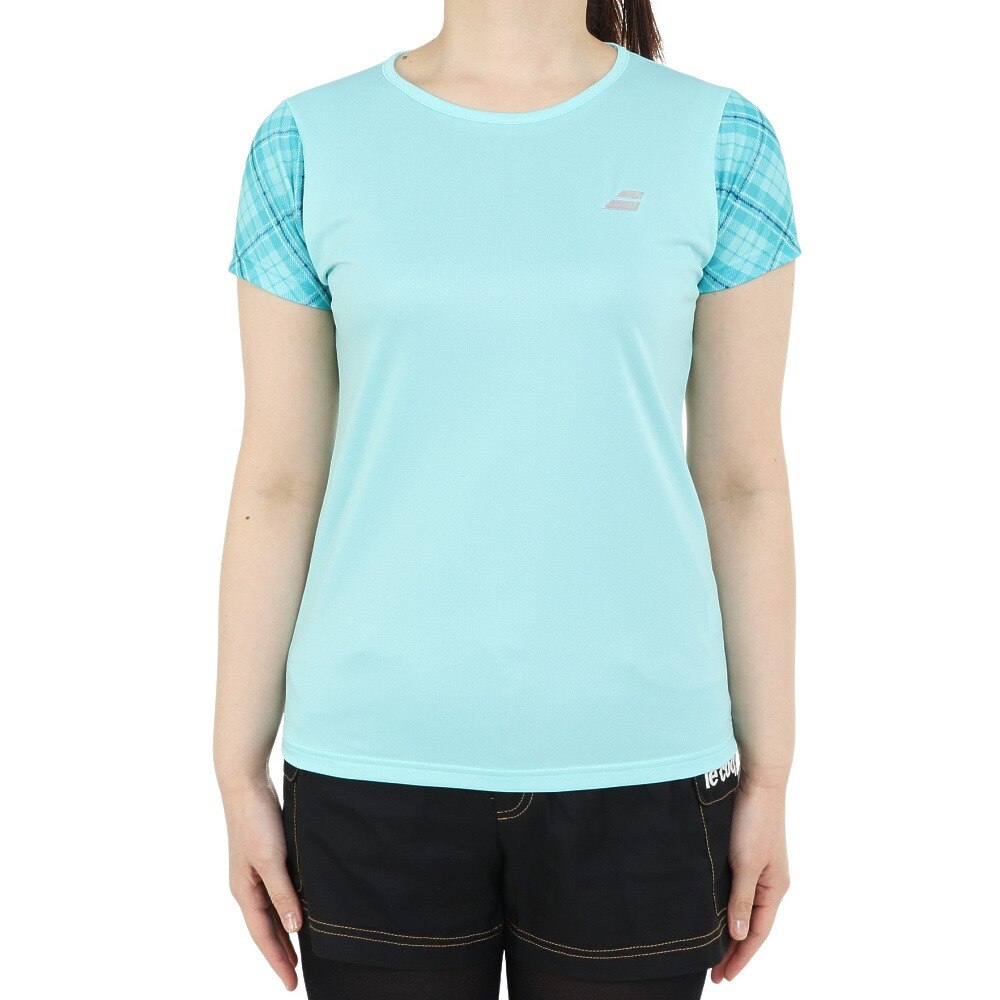 バボラ（BABOLAT）（レディース）テニスウェア レディース PURE 半袖Tシャツ BWP3528 GR