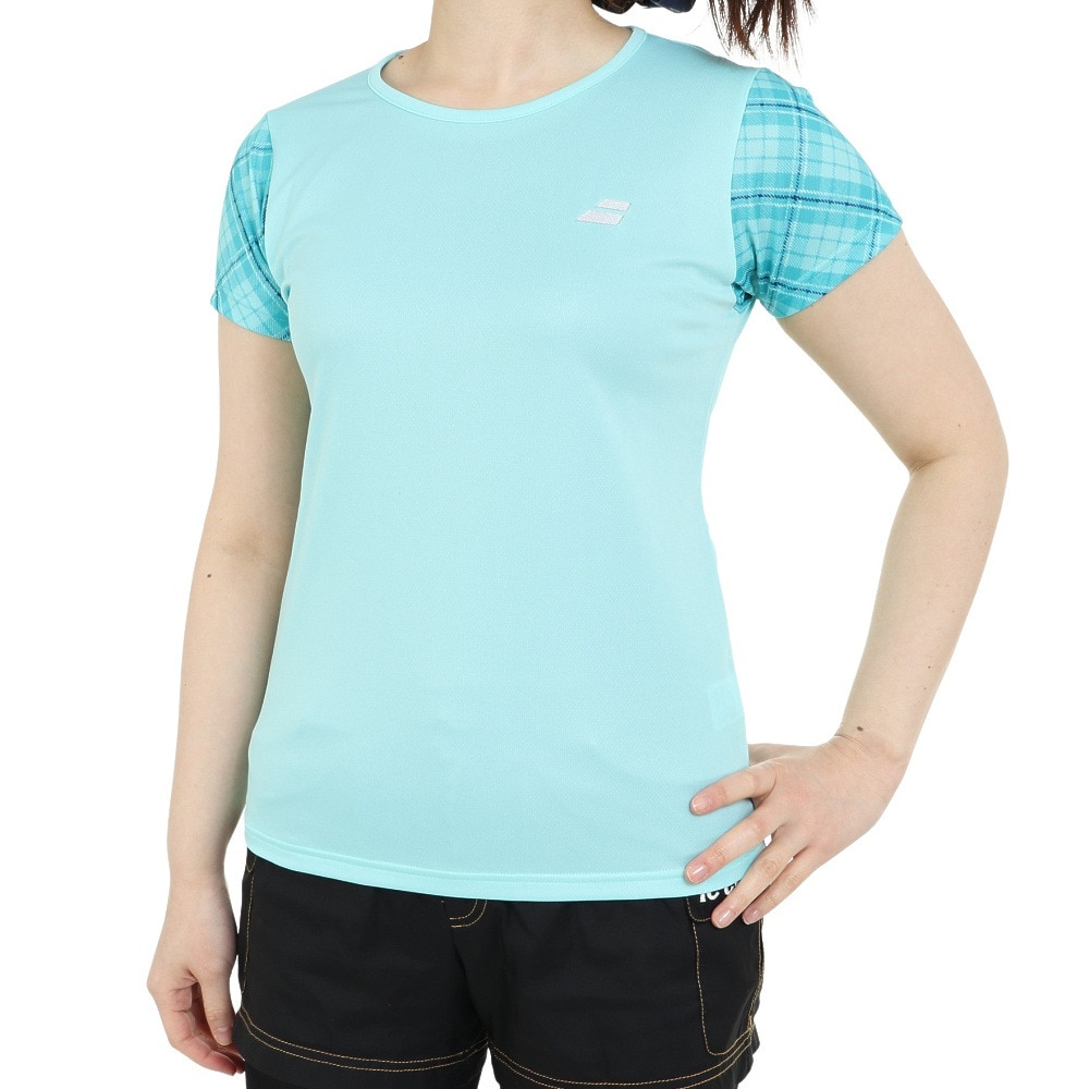 バボラ（BABOLAT）（レディース）テニスウェア レディース PURE 半袖Tシャツ BWP3528 GR