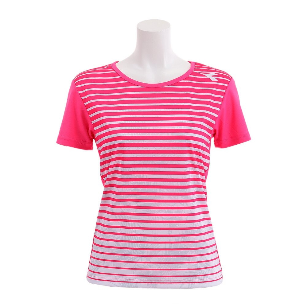 レディース グラフィックトップTシャツ DTL8547-43 【 半袖シャツ テニス バドミントン ウェア 】