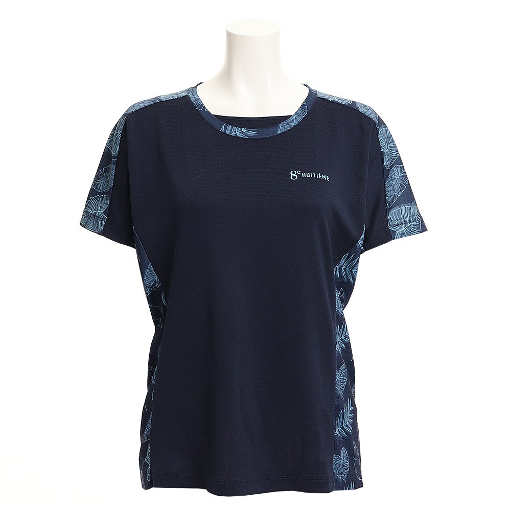  Tシャツ レディース 半袖 ラウンドネック HU19S03LS733102NVY 吸汗速乾/UVカット