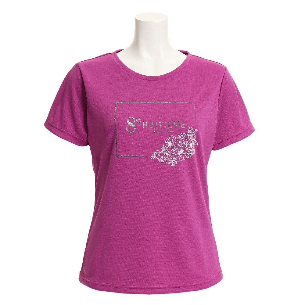 ウィッテム｜テニス Tシャツ レディース 半袖 FLOWER HU19S03LS733112PNK 【吸汗速乾/UVカット】 -  スポーツ用品はスーパースポーツゼビオ