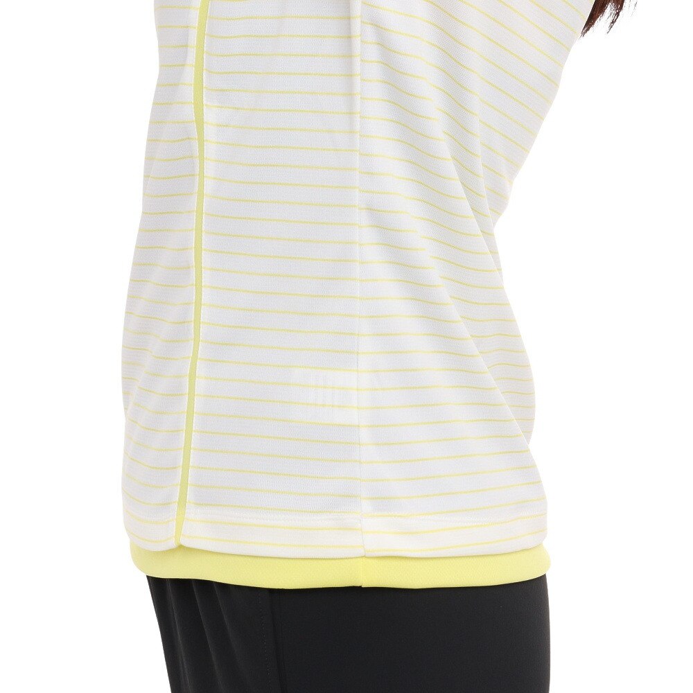 最大44%OFFクーポン ウィッテム HUITIEME テニス Tシャツ レディース 半袖 ボーダー HU19S13LS733107YEL 吸汗速乾  UVカット levolk.es