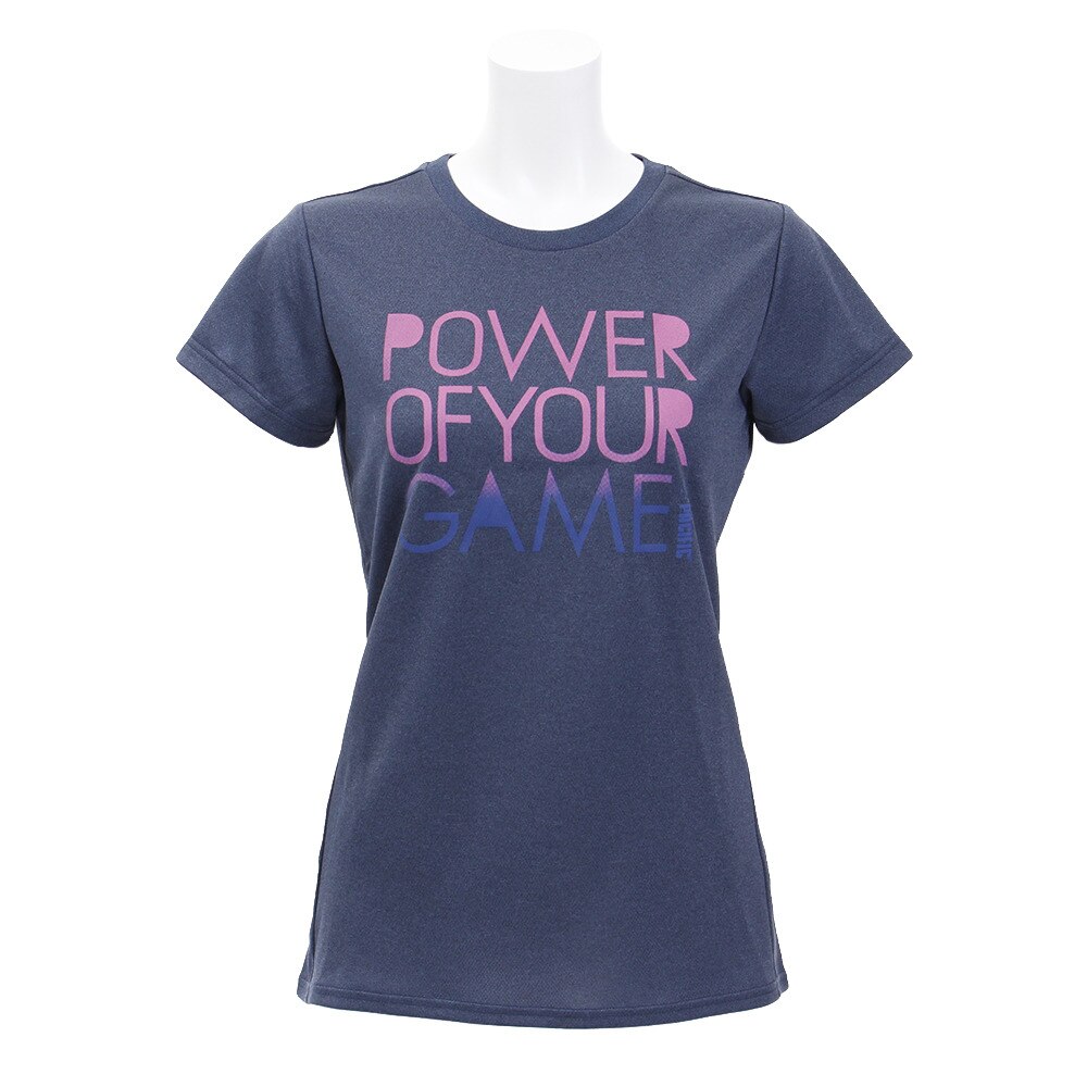  Tシャツ レディース 半袖 ドライプラス POWER PT19SW611 NVY