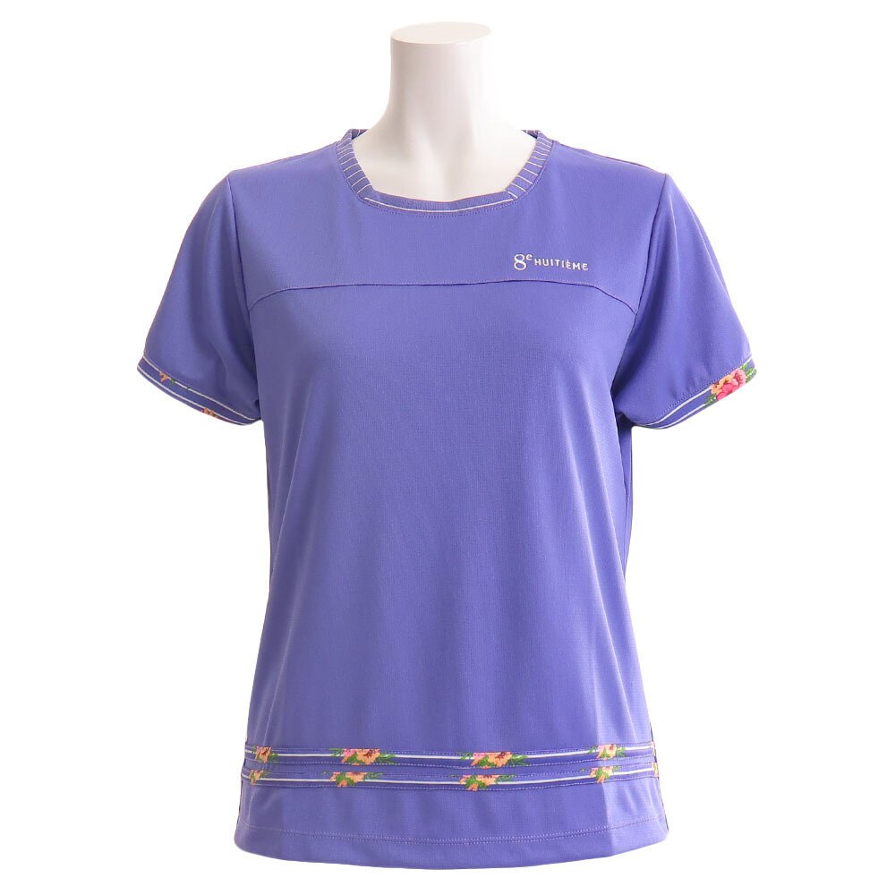 Tシャツ レディース 半袖 フラワー HU19F03LS733159PUL 【吸汗速乾/UVカット】