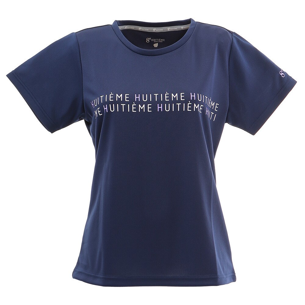 Tシャツ レディース 半袖 ロゴ HU20S03LS733016NVY 【吸汗速乾/UVカット】
