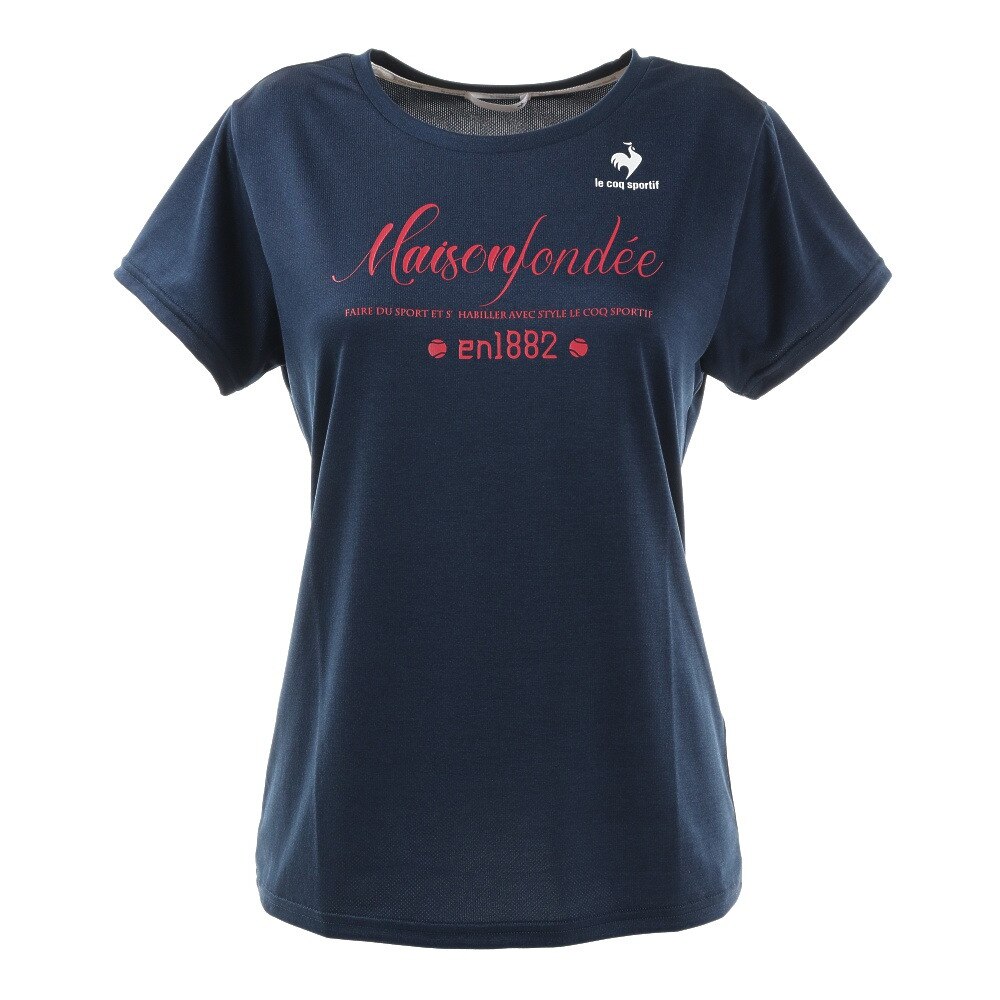  テニスウェア レディース 半袖Tシャツ QTWSJA06 NVY
