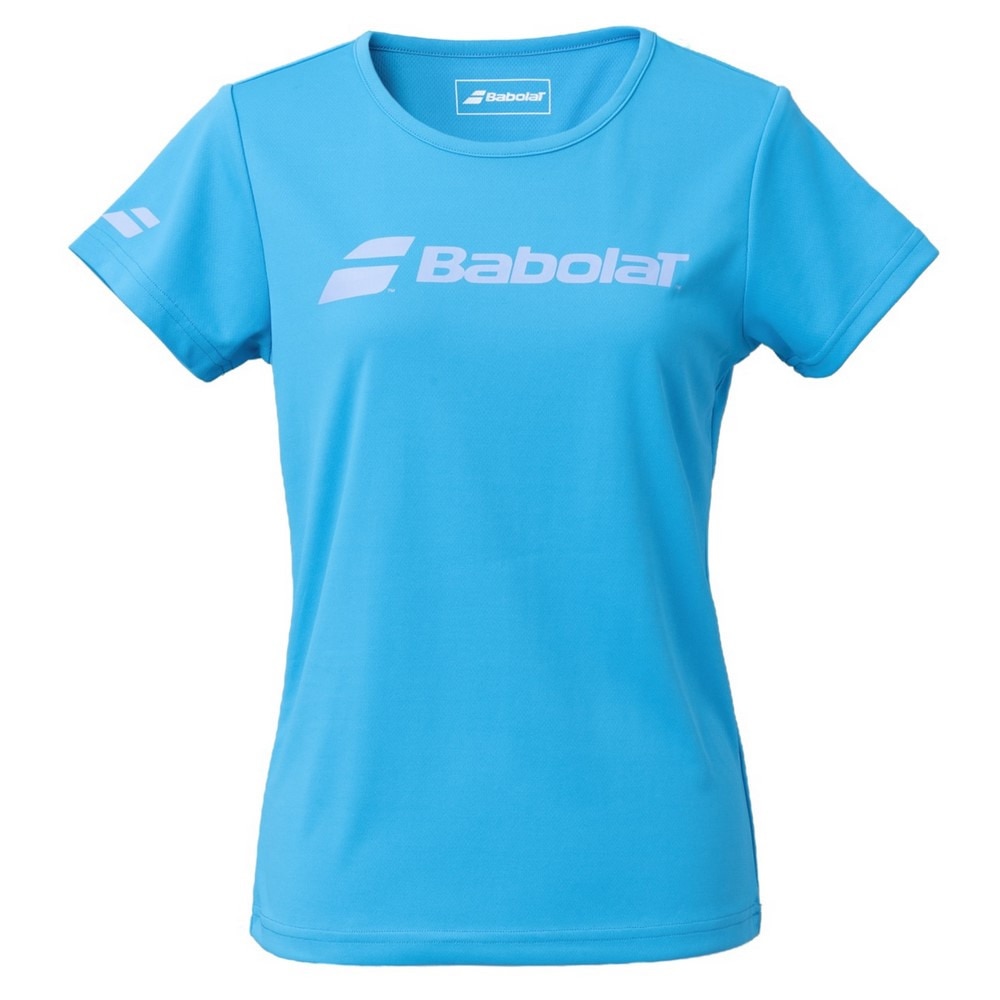 ＢＡＢＯＬＡＴ テニスウェア レディース Tシャツ BWP1530C BL 吸水 速乾 UVケア Ｌ 40 テニス