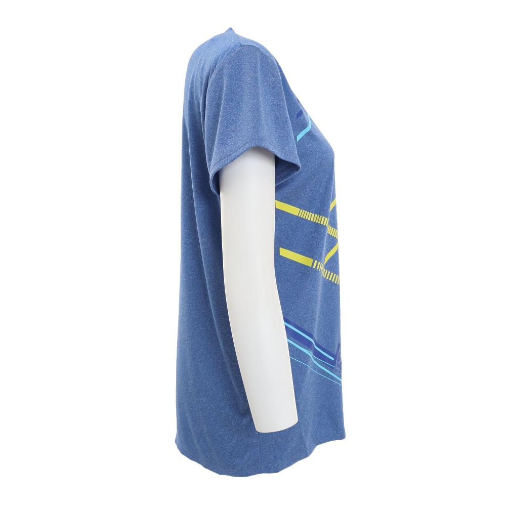 ルコック スポルティフ（Lecoq Sportif）（レディース）テニスウェア レディース 杢 プラクティスシャツ QTWTJA03 SBL