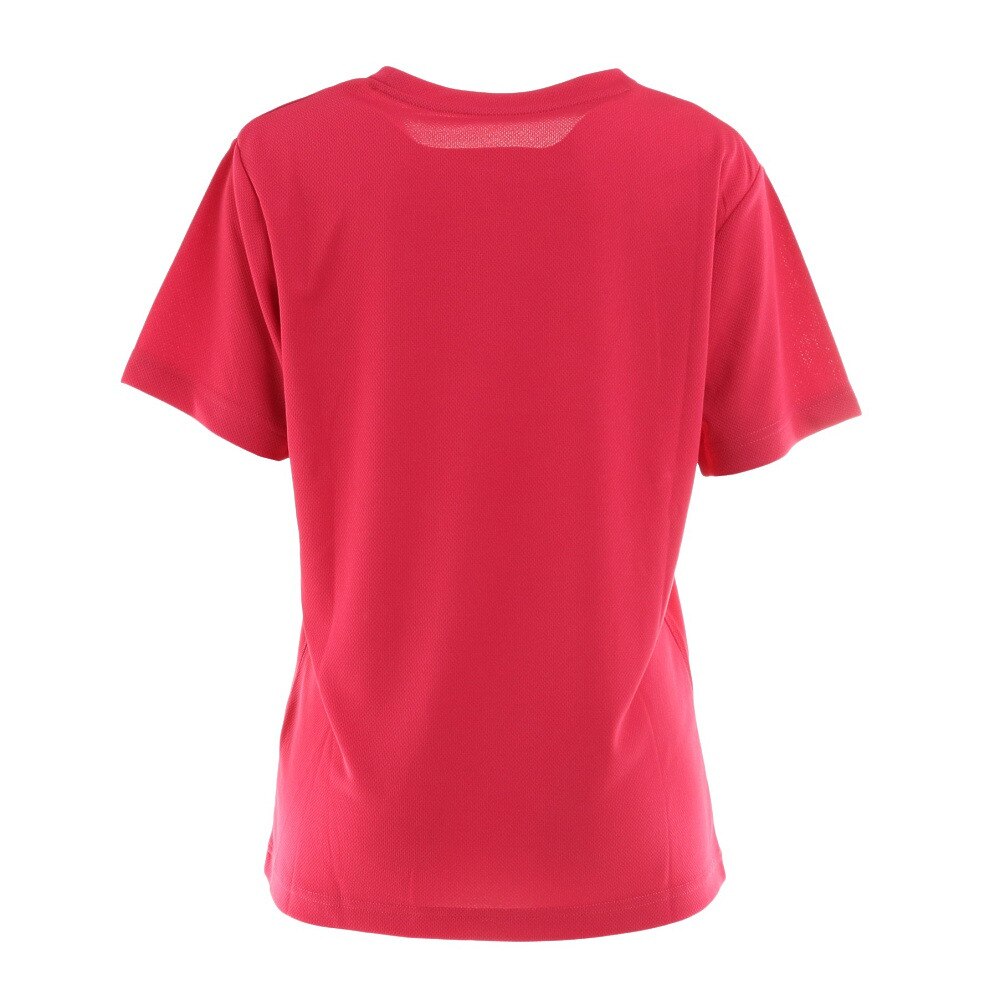 ウイルソン（Wilson）（レディース）テニスウェア ビッグロゴ ドライ半袖 Tシャツ 紫外線遮蔽率90%以上 UVカット 紫外線対策 吸水速乾 412270-PK