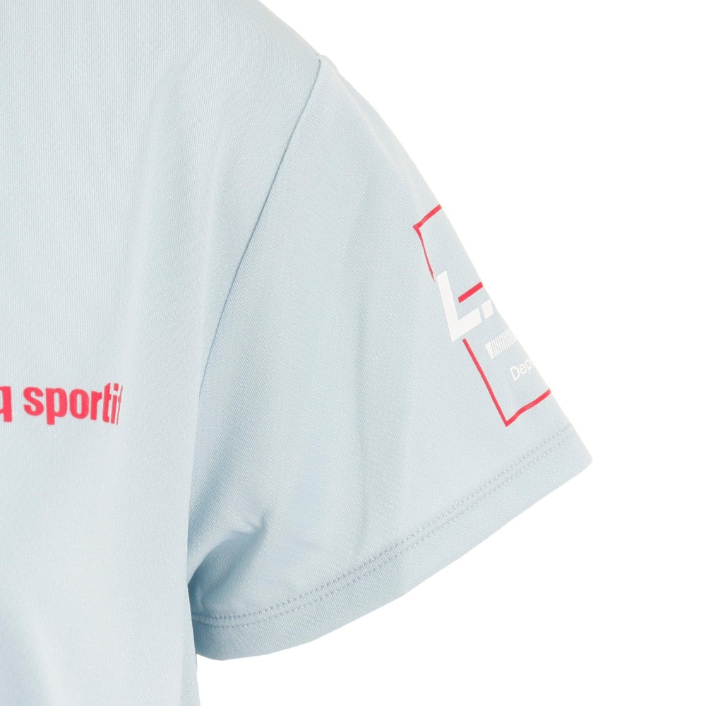 ルコックスポルティフ（lecoqsportif）（レディース）テニスウェア レディース 半袖 Tシャツ 吸汗速乾 紫外線カット QTWTJA01XB SLB