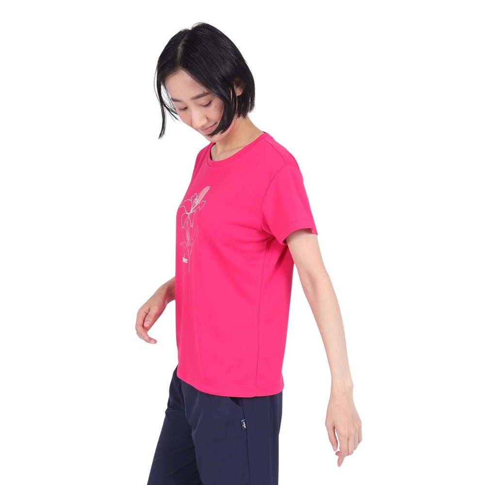 プリンス（PRINCE）（レディース）テニスウェア レディース 半袖Tシャツ WS3064 008 RSP 速乾