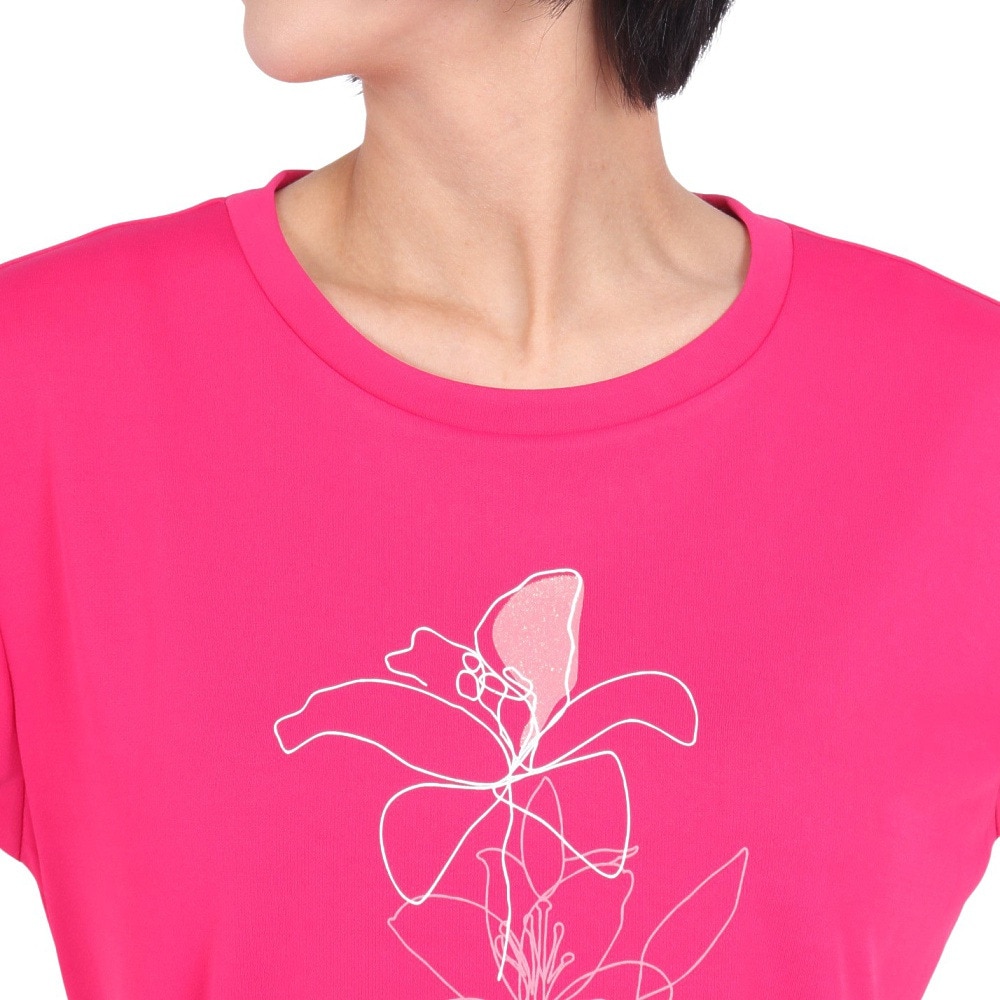 プリンス（PRINCE）（レディース）テニスウェア レディース 半袖Tシャツ WS3064 008 RSP 速乾