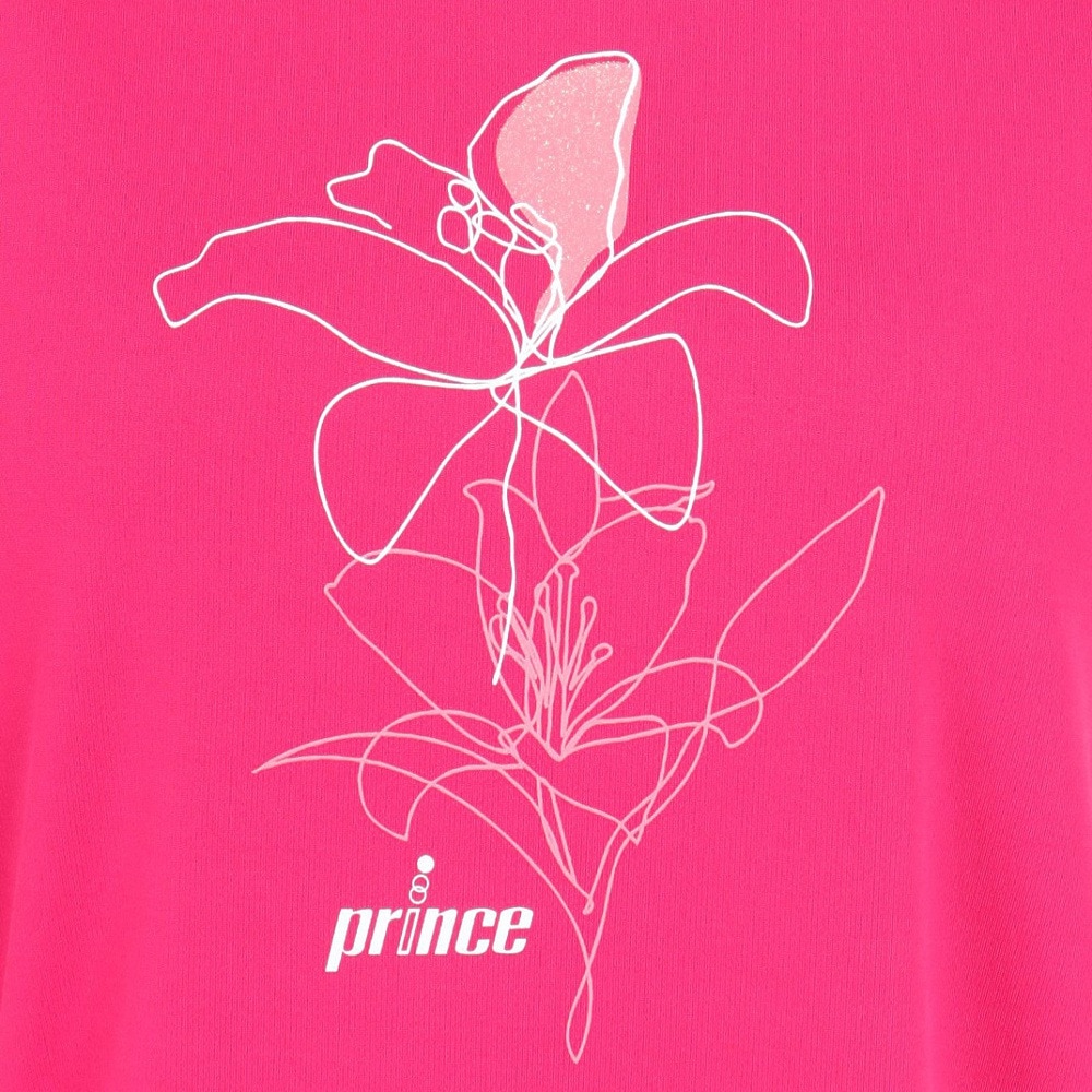プリンス（PRINCE）（レディース）テニスウェア レディース 半袖Tシャツ WS3064 008 RSP 速乾