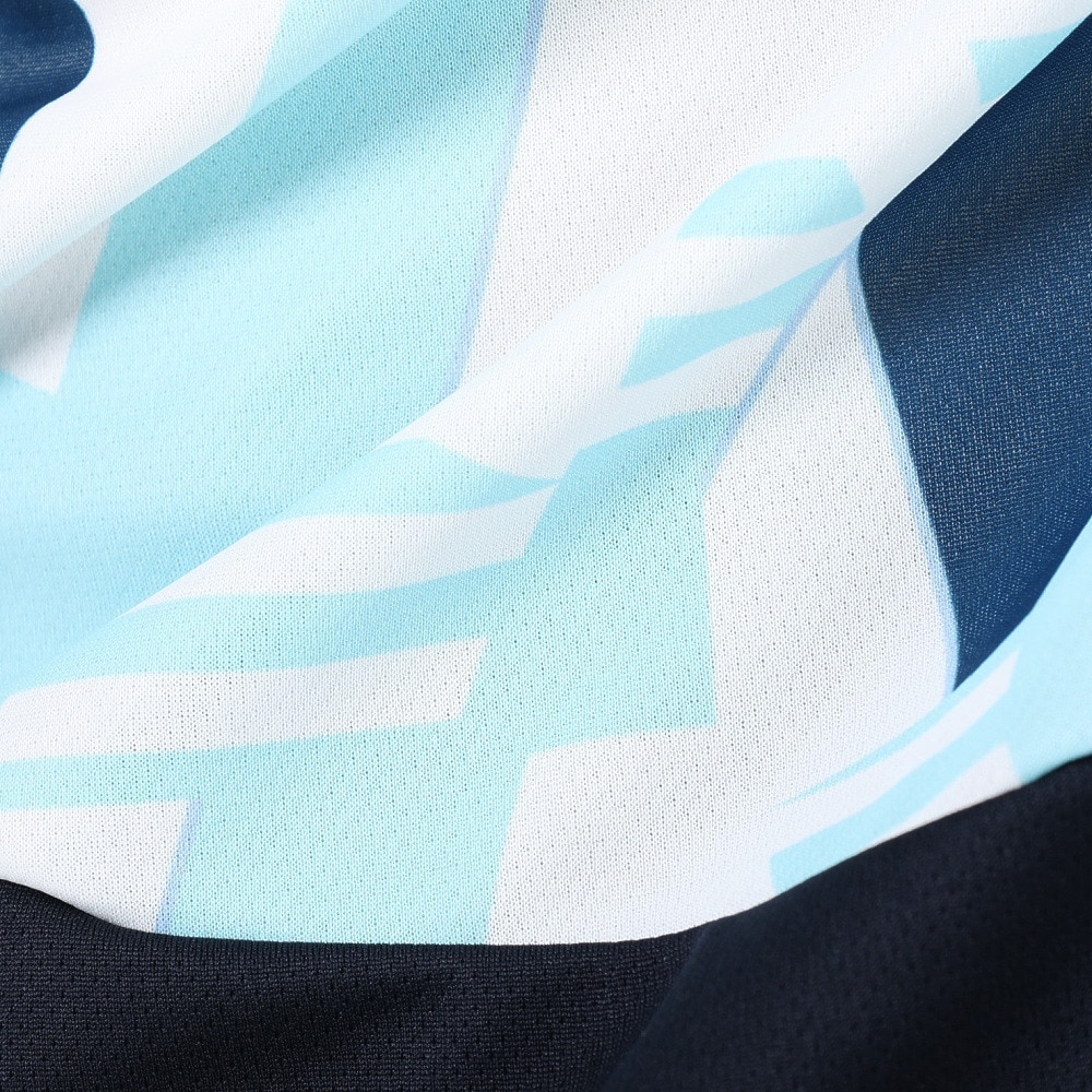 ルコックスポルティフ（lecoqsportif）（レディース）テニスウェア レディース 涼感グラフィック ゲームシャツ 接触冷感 紫外線カット QTWVJA02 NVEM 速乾