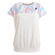 ルコック スポルティフ（le coq sportif）（レディース）テニスウェア レディース 涼感グラフィックゲームシャツ QTWVJA03 WH