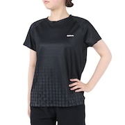 (レディース)テニスウェア レディース Shinestarパネル Tシャツ 紫外線遮蔽率90%以上 UVカット 紫外線対策 吸水速乾 413260