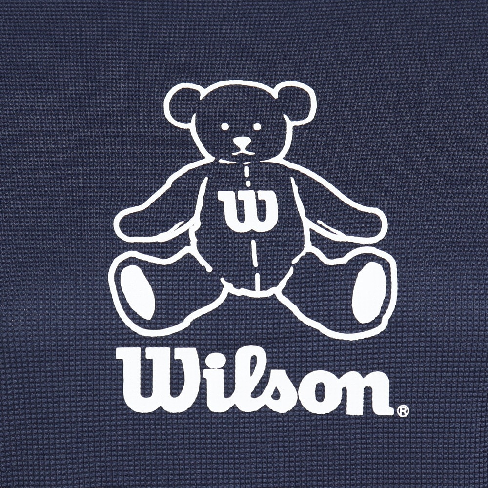 ウイルソン（Wilson）（レディース）テニスウェア レディース ラグラン 長袖Tシャツ 紫外線遮蔽率90%以上 UVカット 紫外線対策 吸水速乾 413265-NV