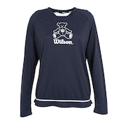 ウイルソン(WILLSON)(レディース)テニスウェア レディース ラグラン 長袖Tシャツ 紫外線遮蔽率90%以上 UVカット 紫外線対策 吸水速乾 413265-NV