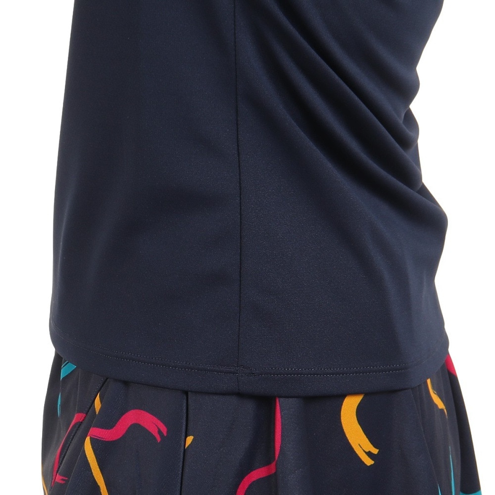 ルコックスポルティフ（lecoqsportif）（レディース）テニスウェア グラフィックゲームシャツ QTWWJA02 NV UVカット