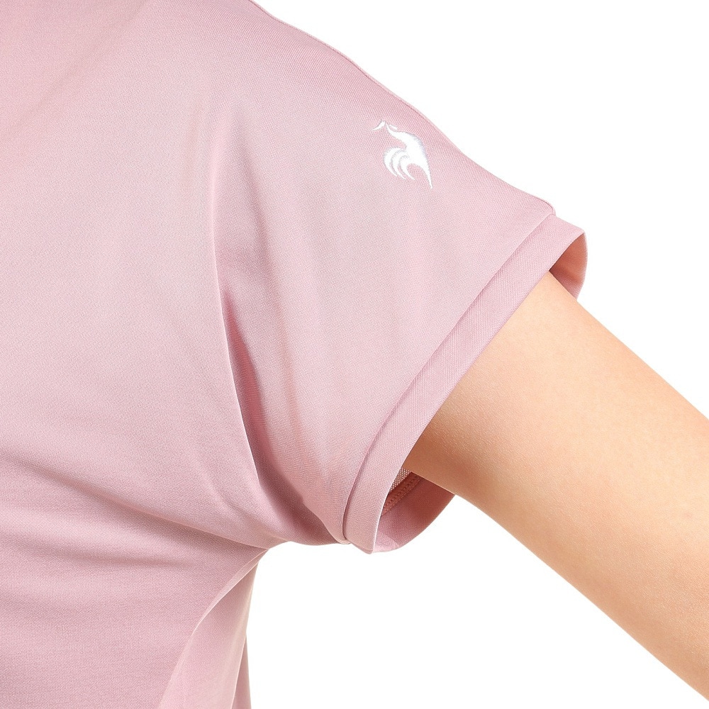 ルコックスポルティフ（lecoqsportif）（レディース）テニスウェア レディース プラクティス半袖シャツ QTWWJA05 PK 速乾