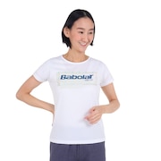 バボラ（BABOLAT）（レディース）テニスウェア レディース ピュア半袖Tシャツ BWP3578 WH00