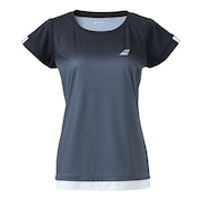 バボラ（BABOLAT）（レディース）テニスウェア レディース クラブ ショートスリーブ シャツ BWG2332C BK00