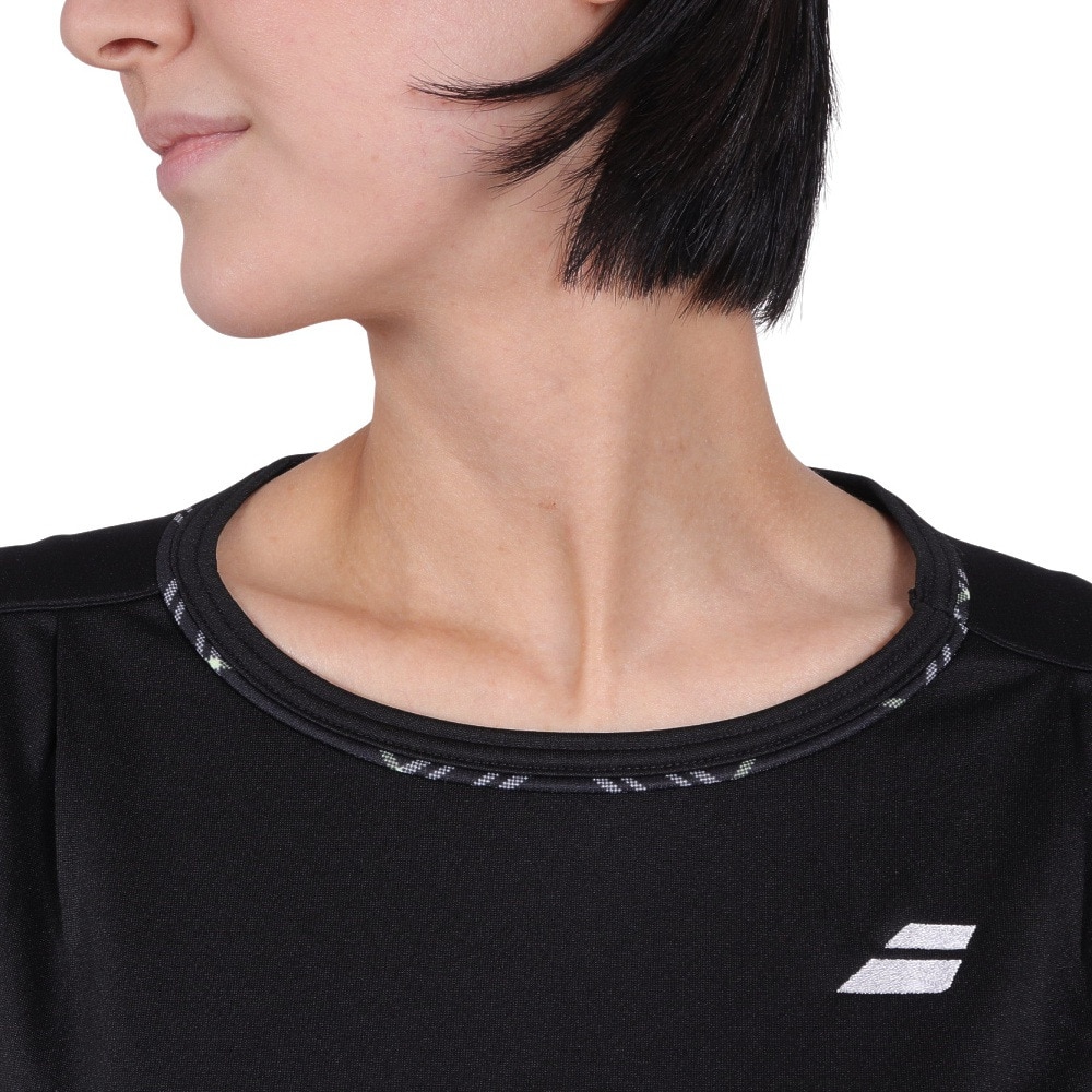 バボラ（BABOLAT）（レディース）テニスウェア レディース PURE ショートスリーブ シャツ BWG4328 BK00