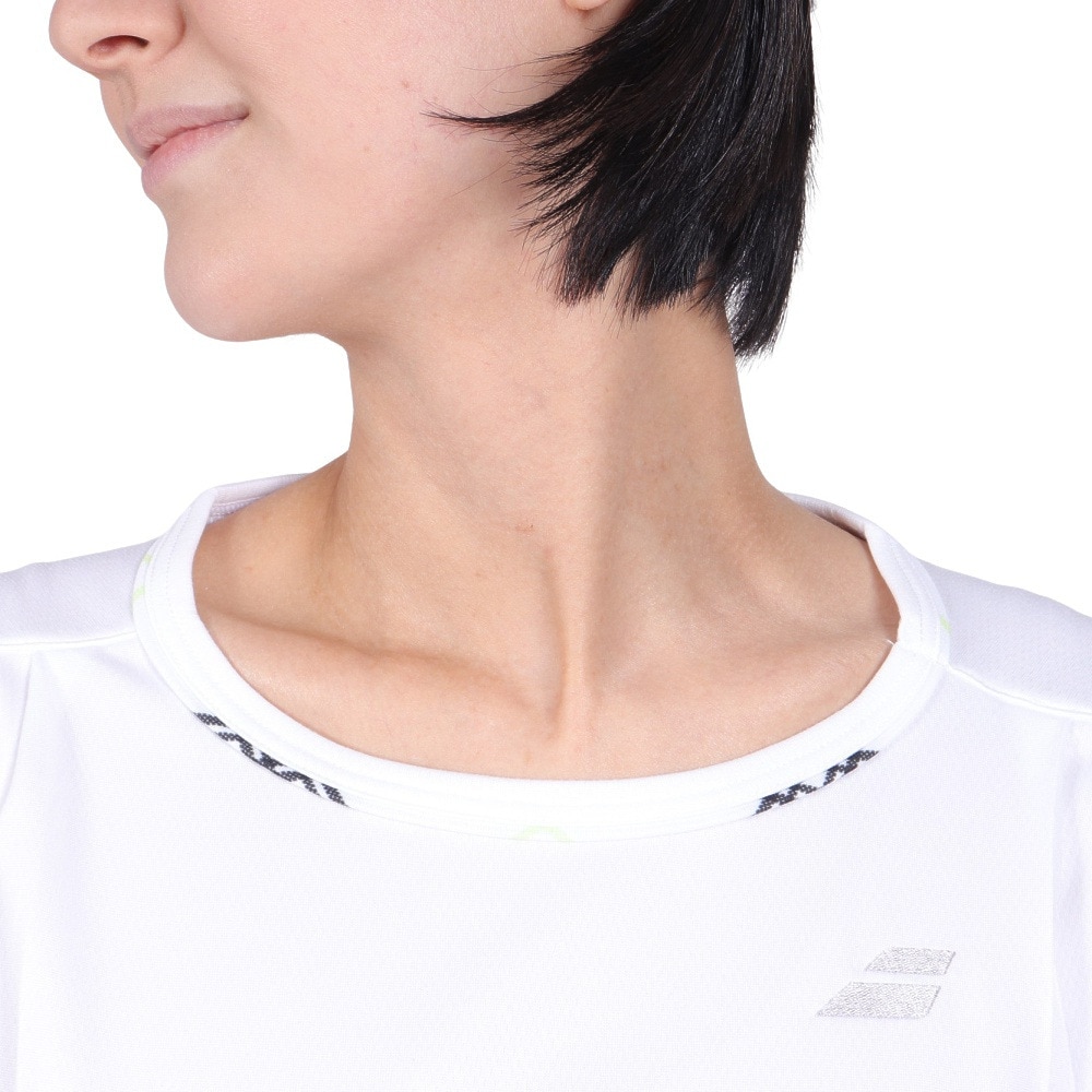 バボラ（BABOLAT）（レディース）テニスウェア レディース PURE ショートスリーブ シャツ BWG4328 WH00