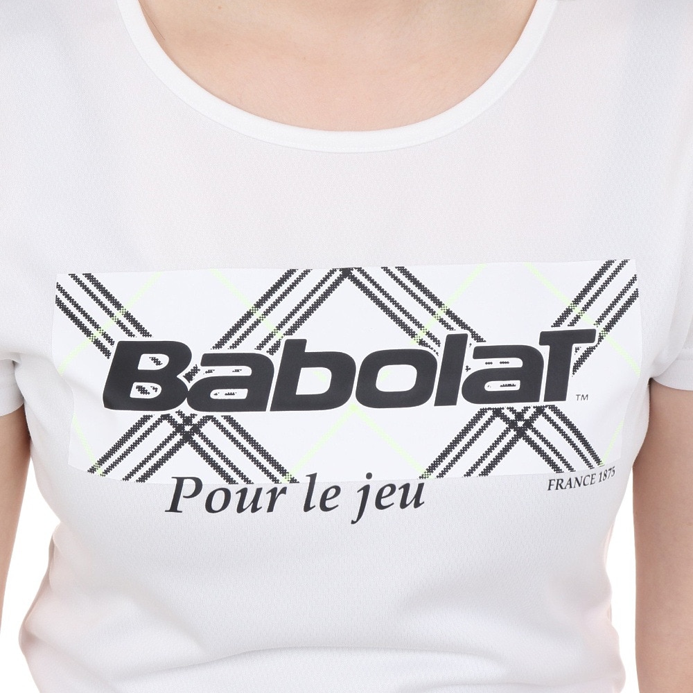 バボラ（BABOLAT）（レディース）テニスウェア レディース PURE ショートスリーブ シャツ BWP4528 WH00