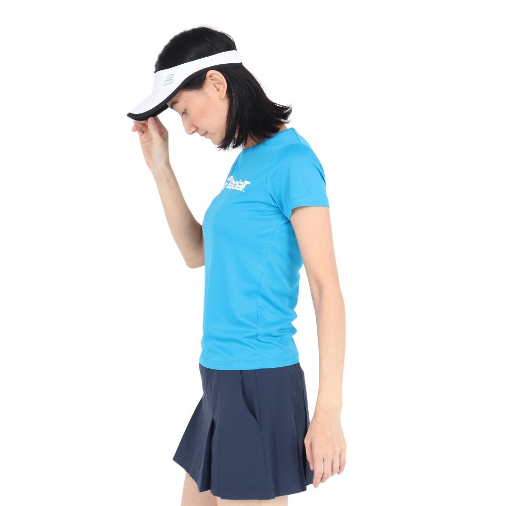バボラ（BABOLAT）（レディース）テニスウェア レディース クラブ ショートスリーブ シャツ BWP4530C BL00