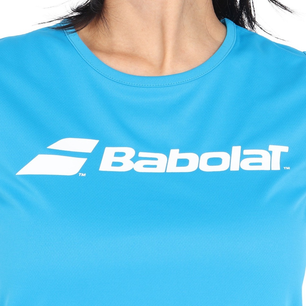 バボラ（BABOLAT）（レディース）テニスウェア レディース クラブ ショートスリーブ シャツ BWP4530C BL00